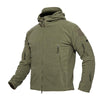 Fleece Warm Men Thermal Breathable Hooded Coat, Size:S (Black)