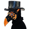 HG65007 Halloween Dress Up Props Two-color Rivets Stitching Beak Shape Mask