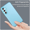 For Samsung Galaxy A55 5G Frosted Translucent TPU Hybrid PC Full Coverage Phone Case(Blue)