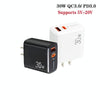PD31 5V-20V 30W USB-C / Type-C + USB-A Multi Protocol Compatible Charger, US Plug(White)