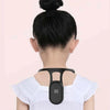 2150 Student Humpback Vibration Reminds With LCD Hanging Neck Corretor(Black)