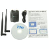 2.4GHz 802.11b/g/ 300Mbps 500mW USB 2.0 Wireless WiFi Network Adapter with Dual Gain Antenna, Support Network Decoder(White)