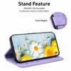 For Realme 13+ Global Lily Embossed Leather Phone Case(Purple)