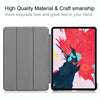 For iPad Pro 11 inch 2020 Custer Texture Smart PU Leather Tablet Case with Sleep / Wake-up Function & 3-Fold Holder(Blue)