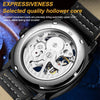 OLEVS 6651 Men Luminous Waterproof Hollow Mechanical Watch(White)