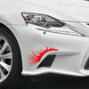 1pair Car Big Lamp Eyebrow Sticker Sexy Eye Eyelash Car Sticker(White)