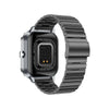 D8 Pro 2.01 inch 2 in 1 Bluetooth Earphone Steel Strap Smart Watch, Support NFC with Cover(Space Grey)