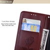 For Xiaomi Redmi 10 Rose Embossed Horizontal Flip PU Leather Case with Holder & Card Slots & Wallet(Brown)