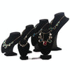 21 x16cm Suede Portrait Neck Model Stand Necklace Jewelry Display Rack Jewelry Holder
