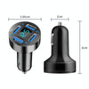 2pcs 4 in 1 USB 4.8A Digital Display Car Charger
