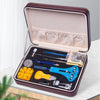 143 in 1 Watch Remover Watch Repair Tool PU Storage Bag Set(Brown)