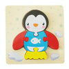 3 PCS Early Childhood Education Wooden Three-Dimensional Jigsaw Puzzle Toy(Y-Penguin)