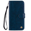 For Xiaomi Redmi K40 / K40 Pro Business Style Oil Wax Texture Horizontal Flip Leather Case with Holder & Card Slots & Wallet(Blue)