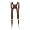 Cwatcun H90 Dual Camera Leather Strap Adjustable Multi-functional Convenient Camera Shoulder Strap, Color: 1.0 Brown