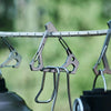 Outdoor Stainless Steel Hanging Buckle Multi-functional Portable Triangle Hook Multi-Hook Carabiner(White)