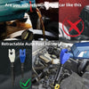 5pcs Plastic Refueling Funnel Portable Folding Telescopic Hose Hands-Free Bayonet(White)