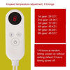 100W  Flannel Electric Heating Blanket With Thermostat Timer Switch,Style: 6th Gear EU Plug