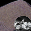 Car Diamond Armrest Box Cushion Personalized Car Decorations Dirt And Non-Slip(Black Green Diamond)