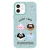 For iPhone 12 Skin Feeling Jelly TPU Hybrid PC Phone Case(Little Monster Light Green)