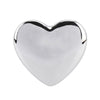 Heart Shape Car Metal Body Decorative Sticker (Silver)