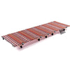 Outdoor Folding Camping Mat Single Bed Portable Aluminium Alloy Sleeping Bed, Size: 180x61x14cm (Red)