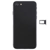 iPhone 8 Black Battery Cover w/Side Keys, Speaker & SIM Tray
