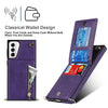 For Samsung Galaxy S21+ 5G Cross-body Zipper Square TPU+PU Back Cover Case with Holder & Card Slots & Wallet & Strap(Purple)