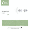 S925 Sterling Silver Simple Style Zircon Women Earrings