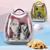 Cat Carrier Backpack, Grey, Transparent Capsule, Breathable