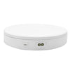 22cm Electric Rotating Turntable Display Stand Live Video Shooting Props Turntable Jewelry Shoes Display Platform, EU Plug (White)