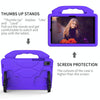 For Samsung Galaxy Tab A8 10.5 2021 X200 / X205 Thumb Bracket EVA Shockproof Tablet Case(Purple)