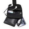 Nylon Fashion Chest Bag Mobile Phone Bag 5.5-7.2 inch Universal(Black)