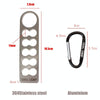 COOLCAMP CF-A207 Outdoor Camping Tent Peg Organizer Portable Stainless Steel Camping Peg Shelf, Size: 28x105mm
