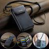 CaseMe Me40 Vertical Multifunctional Shoulder Crossbody Phone Bag(Black)