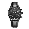 Ochstin 5043C Multifunctional Business Waterproof Leather Strap Quartz Watch(Black+Black+White)