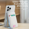 3 in 1 Cellphone Magnetic Wireless Charger Card Holder Phone Bracket(Black)