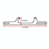 Car Modification Accessories Aluminum Alloy 4500 Series Cable Base Throttle Bracket Throttle Valve Cable(Black)