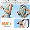 M6 1.5 inch Steel Band Earphone Detachable IP68 Waterproof Smart Watch Support Bluetooth Call(Black)