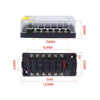 6-Way Plug-In Insulated Cover Fuse Box For Cars Yachts, Set: Upgraded Version B