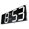 Wall Sticker LED Wall Clock Decorative Clock Creative Acrylic Mirror Clock US Plug, Style:Remote Version Sealed Box(Green Font)