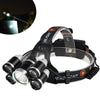 Outdoor Glare Rechargeable LED Headlight High Power Outdoor Lighting Fishing Light, Style: Rotate (No Battery)