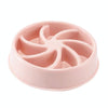 Slow Feeder Dog & Cat Bowl, Pink Windmill, Anti-Choking