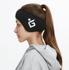 Plus Velvet Autumn Ladies Outdoor Luminous Warm Earmuffs Forehead Protection Cold Ear Cover, Size: Free Size( Black)