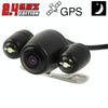 2.4G Wireless GPS Night Vision Car Rear View Backup Camera with 2 LED, Wide viewing angle: 120 (WX808EBS)(Black)