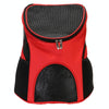 Foldable Pet Carrier Backpack, Breathable Nylon, Red, For Cats/Small Dogs