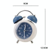 Bedroom Desktop Metal Digital Mechanical Alarm Clock Living Room Silent Clock With Night Light(Green)