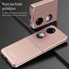 For Huawei P50 Pocket Skin Feel Frosted Electroplated Phone Case(Rose Gold)