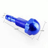 2pcs /Set Automotive Glass Washer Sprayer Aluminum Cap Nozzle(Blue)