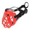 Red Silicone Dog Muzzle Size 4, Breathable & Anti-Bite