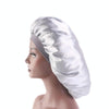3 PCS TJM-405A Large Satin Round Hat Stretch Wide Brim Night Hat Chemotherapy Hat, Size: One Size(Navy)